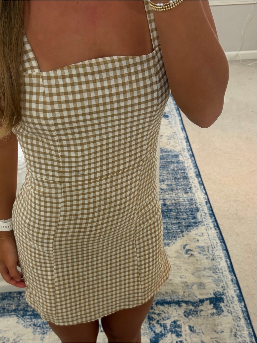 Altar'd State Gingham Mini Dress